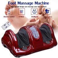 220V Electric Heating Foot Body Leg Massager Shiatsu Kneading Roller Vibrator Machine Reflexology Calf Leg Pain Relief Relax