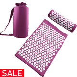 Relieve Stress Pain Yoga Massager Mat Natural Relief Stress Tension Body Massage Pillow Cushion Acupressure Mat