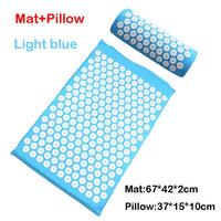 Relieve Stress Pain Yoga Massager Mat Natural Relief Stress Tension Body Massage Pillow Cushion Acupressure Mat