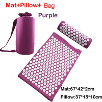 Relieve Stress Pain Yoga Massager Mat Natural Relief Stress Tension Body Massage Pillow Cushion Acupressure Mat