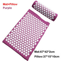 Relieve Stress Pain Yoga Massager Mat Natural Relief Stress Tension Body Massage Pillow Cushion Acupressure Mat