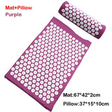 Relieve Stress Pain Yoga Massager Mat Natural Relief Stress Tension Body Massage Pillow Cushion Acupressure Mat